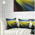 thumbnail image 1 of Designart Brown Blue Focus Light - Abstract Throw Pillow - 16x16, 1 of 5