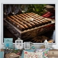 thumbnail image 1 of Designart "Brown Cuban Cigars II" Fashion Floater Framed Wall Art Living Room, 1 of 7