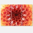 thumbnail image 1 of Designart 'Brown Flower with Dense Petals' Traditional wall clock, 1 of 3