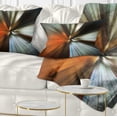 thumbnail image 1 of Designart Brown Focus Color - Abstract Throw Pillow - 12x20, 1 of 1