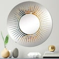 thumbnail image 1 of Designart "Brown Luxury Abstract Fluid Art" Abstract Liquid Ink Starburst Round Wall Mirror - Abstract Oval Printed Decorative Mirror - Multiple Color Options, 1 of 5