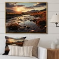 thumbnail image 1 of Designart "Brown Montana horizon" Landscapes Floater Framed Canvas Print, 1 of 7