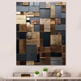 thumbnail image 1 of Designart "Brown Mosaic Tile Charm" Abstract Canvas Wall Art - Modern Brown Abstract Tiles Entryway Wall Art Print, 1 of 6