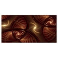 thumbnail image 1 of Designart 'Brown Symmetrical Fractal Pattern ' Floral Canvas Art Print, 1 of 4