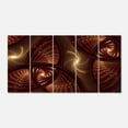 thumbnail image 1 of Designart 'Brown Symmetrical Fractal Pattern ' Floral Canvas Art Print, 1 of 3