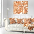 thumbnail image 1 of Designart Brown Winter Fractal Pattern - Abstract Throw Pillow - 18x18, 1 of 1