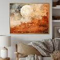 thumbnail image 1 of Designart "Brown modern Space Planet" Space Planet Floater Framed Wall Decor, 1 of 7