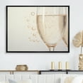 thumbnail image 1 of Designart "Bubbling Champagne Brilliance In Glass" Champagne Floater Framed Canvas Prints, 1 of 5