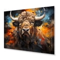 thumbnail image 1 of Designart "Buffalo Majestic Bison composition" Animals Metal Art Print, 1 of 1