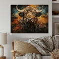 thumbnail image 1 of Designart "Buffalo Majestic Bison composition" Animals Print on Natural Pine Wood, 1 of 5