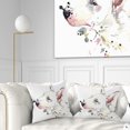 thumbnail image 1 of Designart Bull Terrier Dog Watercolor - Animal Throw Pillow - 18x18, 1 of 5