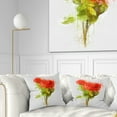 thumbnail image 1 of Designart Bunch of Red Roses Watercolor - Flower Throw Pillow - 18x18, 1 of 5