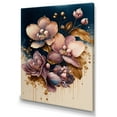 thumbnail image 1 of Designart Burgundy And Blue Orchid Bunch I Canvas Wall Art, 1 of 5