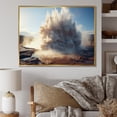 thumbnail image 1 of Designart "Burst of the White Geyser" Landscapes Floater Framed Canvas Art Print, 1 of 7