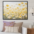 thumbnail image 1 of Designart "Buttercups In Full Array" Flower Field Floater Framed Wall Decor, 1 of 5