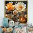 thumbnail image 1 of Designart "Buttercups Radiating Sentiments" Buttercups Picture Framed Wall Art Living Room, 1 of 5