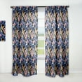 thumbnail image 1 of Designart 'Butterflies On Black' Modern & Contemporary Curtain Panel, 1 of 5