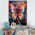 thumbnail image 1 of Designart "Butterfly Wild Color Flit II" Animals Butterfly Floater Framed Canvas Art Print, 1 of 5