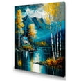 thumbnail image 1 of Designart Cabin By A Lake In Fall I Canvas Wall Art, 1 of 5