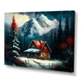 thumbnail image 1 of Designart Cabin In The Woods In Winter II Canvas Wall Art, 1 of 5