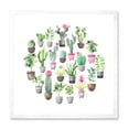 thumbnail image 1 of Designart 'Cactus In Ceramic Pots In Gentle Tones II' Traditional Framed Art Print, 1 of 4