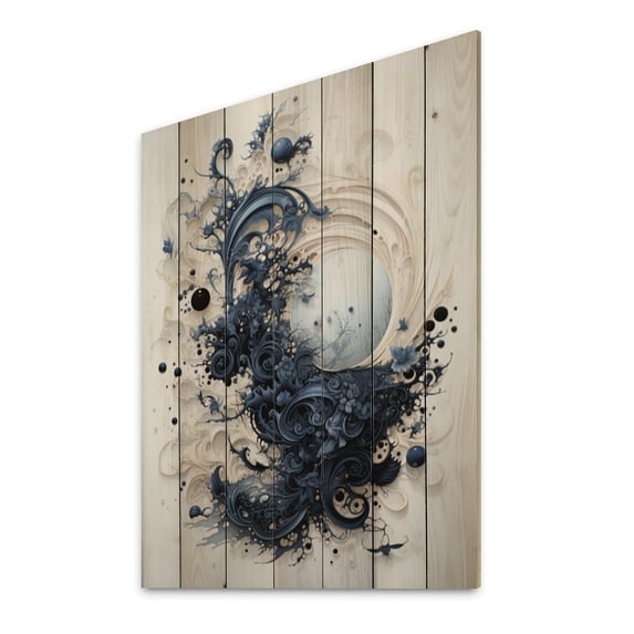 Designart "Calligraphy Of Islam wall art" Religion & Spirituality Print on Natural Pine Wood