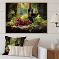 thumbnail image 1 of Designart "Calm Cabernet Moments" Wine Floater Framed Canvas Wall Art, 1 of 5