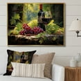 thumbnail image 1 of Designart "Calm Cabernet Moments" Wine Floater Framed Canvas Wall Art, 1 of 5