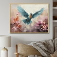 thumbnail image 1 of Designart "Calm Cerulean Dove Grace" Dove Floater Framed Wall Decor, 1 of 5