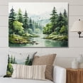 thumbnail image 1 of Designart "Calm Forests Landsacpe I" Landscapes Canvas Art Print, 1 of 5
