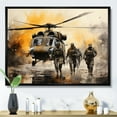 thumbnail image 1 of Designart "Camaraderie In Army Arms I" Army Floater Framed Canvas Art Print, 1 of 7