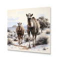 thumbnail image 1 of Designart "Camel Silent Strength painting" Animals Metal Art Print, 1 of 5