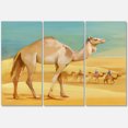 thumbnail image 1 of Designart ' Camels In Wild Desert I ' Farmhouse Canvas Wall Art Print, 1 of 3