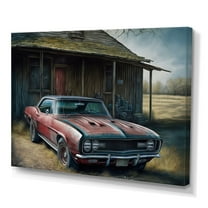 Designart Camero In Barn III Canvas Wall Art