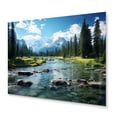 thumbnail image 1 of Designart "Canada Banff Euphony II" Landscapes Metal Wall Art, 1 of 5