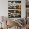 thumbnail image 1 of Designart "Canada Beautiful horizon Black II" Canada Print on Natural Pine Wood, 1 of 5