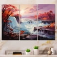 thumbnail image 1 of Designart "Canada Falls Of painting I" Canada Metal Wall Art Set, 1 of 1