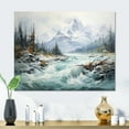 thumbnail image 1 of Designart "Canada Misty Mountain III" Landscapes Metal Wall Decor, 1 of 5