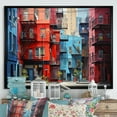 thumbnail image 1 of Designart "Canada Montreal harmonies II" Cityscapes Floater Framed Canvas Print, 1 of 7
