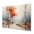 thumbnail image 1 of Designart "Canada Orange Autumn Euphony VII" Landscapes Metal Art Print, 1 of 5