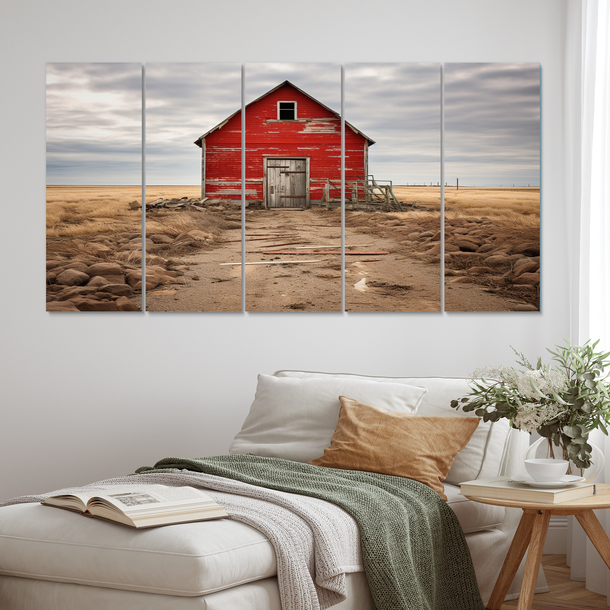 Designart "Canada Rural beauty I" Farmhouse Metal Wall Decor Set