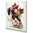 thumbnail image 1 of Designart Canadian Hockey Player In Action I Canvas Wall Art, 1 of 5