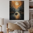 thumbnail image 1 of Designart "Canal Mystical Journey Painting II" Cityscapes Print on Natural Pine Wood, 1 of 5
