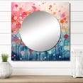 thumbnail image 1 of Designart "Candyfloss Dreams II" Abstract Landscape Square Mirror Wall Decor Modern - Large Multi-Color Square Bathroom Mirror - Square Printed Wall Mirror Art, 1 of 5