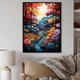 thumbnail image 1 of Designart "Canopy Of Purple And Pink Forest I" Forest Floater Framed Wall Art Living Room, 1 of 5