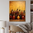 thumbnail image 1 of Designart "Canvas of African Pottery in Red" Geometric Framed Wall Art - Bohemian Red Boho Pottery Entryway Framed Wall Art, 1 of 6