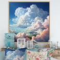 thumbnail image 1 of Designart "Canvas of the Skies Cloudy Artistry X" Landscapes Floater Framed Canvas Print, 1 of 7