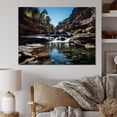 thumbnail image 1 of Designart "Canyon Fleeting Cascades" Landscapes Wall Art Print, 1 of 5