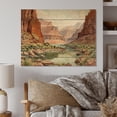 thumbnail image 1 of Designart "Canyon Landscape Earth s Grandeur" Canyon Print on Natural Pine Wood, 1 of 5