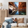 thumbnail image 1 of Designart "Canyon Magic Stream" Landscapes Floater Framed Wall Art Living Room, 1 of 7